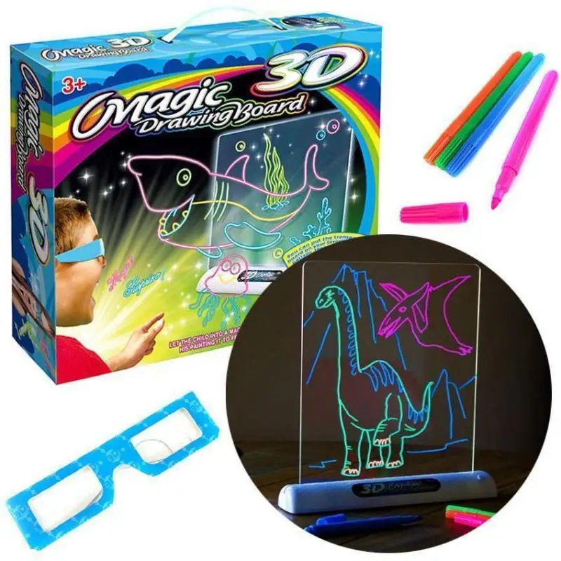 Educational Toy Draw Tablet Fluorescent Pen Drawing Board Tablet Graffiti Raw With Light-fun Colorful Shark/ Dinosaur/ Rocket
Educational Toy Draw Tablet Fluorescent Pen Drawing Board Tablet Graffiti Raw With Light-fun Colorful Shark/ Dinosaur/ Rocket
