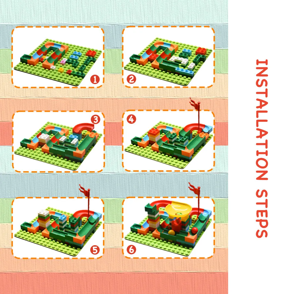 Shop Generic Track Blocks Marble Race Run Maze Ball Track Building