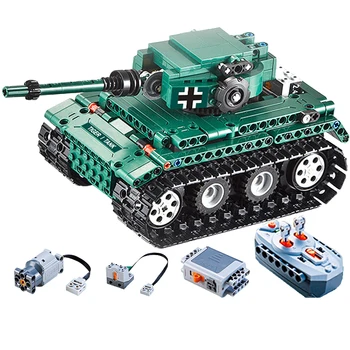 C51018 313pcs military technic remote control rc german tiger tank 1:35 building block Toys For Children 
C51018 313pcs military technic remote control rc german tiger tank 1:35 building block Toys For Children