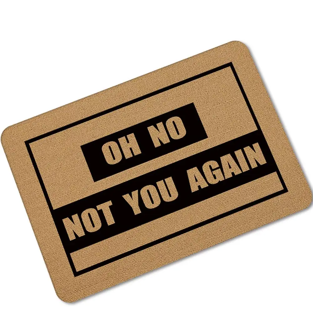 На нет не вы снова двери забавная Футболка с принтом резиновой подошве для дома и