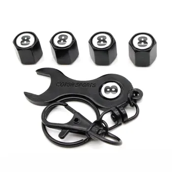 5Pcs/Set NO.8 Style Anti-theft Car Wheel Air Tire Valves Tire Valve Caps Stem with Wrench Keychain Ring Spanner New
5Pcs/Set NO.8 Style Anti-theft Car Wheel Air Tire Valves Tire Valve Caps Stem with Wrench Keychain Ring Spanner New