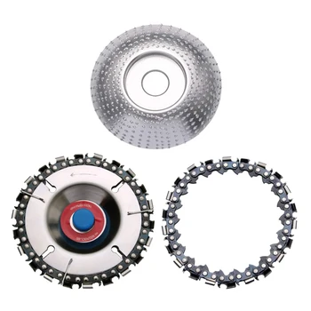 4 Inch 22 Teeth Double Chain Cutting Chain Disc Wood Carving Disc Angle Grinder Woodworking Saw Blade Disc Set for Wood Cutting
4 Inch 22 Teeth Double Chain Cutting Chain Disc Wood Carving Disc Angle Grinder Woodworking Saw Blade Disc Set for Wood Cutting