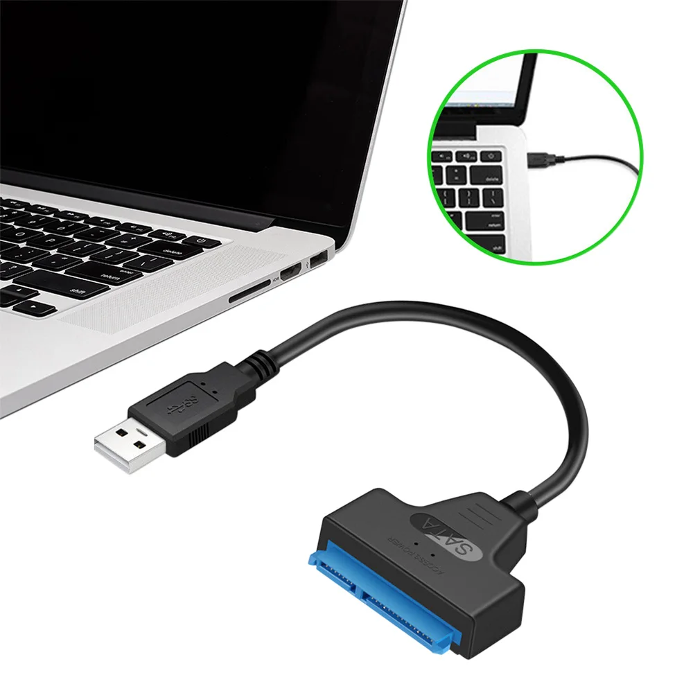 USB 3.0 SATA 3 Cable Sata to USB 3.0 Adapter Up to 6 Gbps Support 2.5 Inches External HDD SSD Hard Drive 22 Pin Sata III Cable
USB 3.0 SATA 3 Cable Sata to USB 3.0 Adapter Up to 6 Gbps Support 2.5 Inches External HDD SSD Hard Drive 22 Pin Sata III Cable