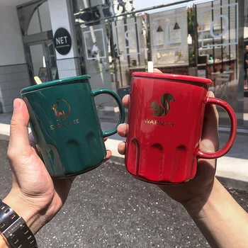 Concise Originality Animal Ceramics Cup Bring Cover Spoon Personality Light Luxurious Solid Color Marc Cup Office Trend Coffee
Concise Originality Animal Ceramics Cup Bring Cover Spoon Personality Light Luxurious Solid Color Marc Cup Office Trend Coffee