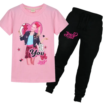 summer children's cartoon JOJO siwa Alan Walker faded cotton boys and girls short-sleeved T-shirt + trousers suit clothing 6-14Y 
summer children's cartoon JOJO siwa Alan Walker faded cotton boys and girls short-sleeved T-shirt + trousers suit clothing 6-14Y