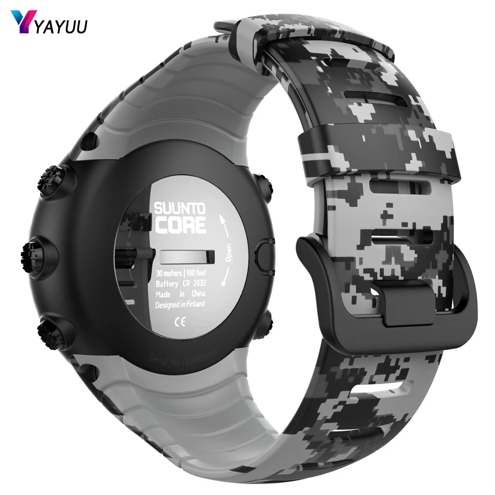 Классический сменный ремешок для часов YAYUU Suunto Core мягкий с металлической
