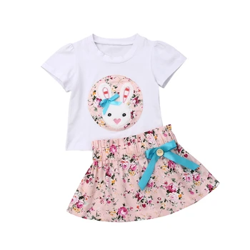 2019 Summer New Infant Baby Girl Bunny Short Sleeve Top T-shirt Bowknot Floral Skirt Outfits Clothes
2019 Summer New Infant Baby Girl Bunny Short Sleeve Top T-shirt Bowknot Floral Skirt Outfits Clothes