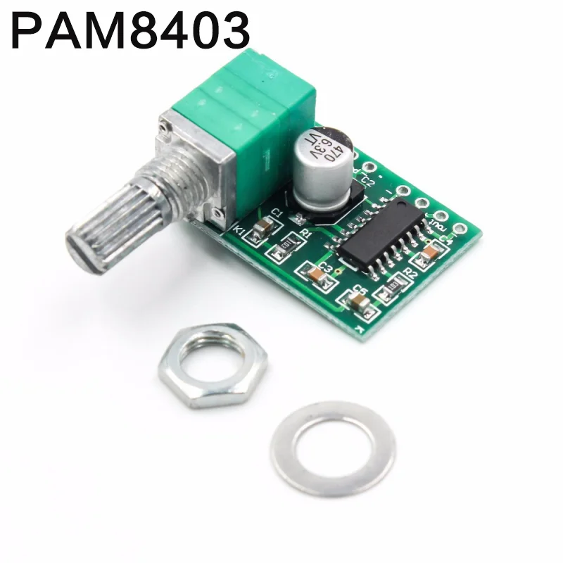 Супер мини плата цифрового усилителя 2*3 Вт PAM8403 Класс D эффективный от 2 5 до В USB с и