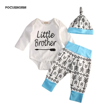 Brother Matching Outfit Clothes Baby Kids Little Brother Romper+Pant+Hat 3Pcs Set Big Brother T-Shirt+Pant 2Pcs Set
Brother Matching Outfit Clothes Baby Kids Little Brother Romper+Pant+Hat 3Pcs Set Big Brother T-Shirt+Pant 2Pcs Set