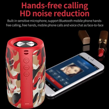 Hot Bluetooth Speaker Powerful Wireless Waterproof Portable Outdoor Mini Column Box Speaker Camouflage Outdoor Sport Speaker
Hot Bluetooth Speaker Powerful Wireless Waterproof Portable Outdoor Mini Column Box Speaker Camouflage Outdoor Sport Speaker