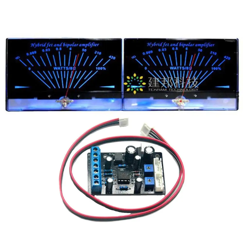 2pcs P-200 Class A Power Amplifier Tube Level Meter DB Table Audio power VU Meter w/1pcs TA7318P VU Meter Driver Board
2pcs P-200 Class A Power Amplifier Tube Level Meter DB Table Audio power VU Meter w/1pcs TA7318P VU Meter Driver Board