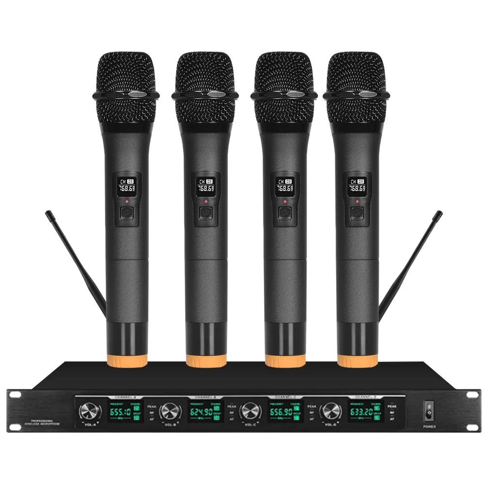 Wireless microphone microphone one for four conference system gooseneck / lavalier type head-mounted professional performance
Wireless microphone microphone one for four conference system gooseneck / lavalier type head-mounted professional performance