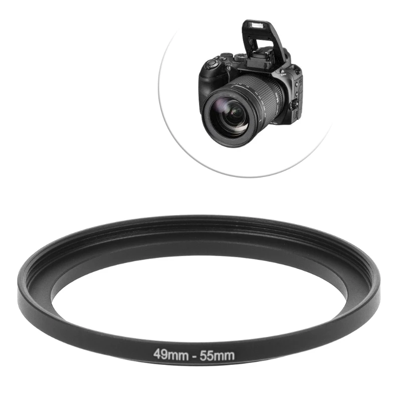 49mm To 55mm Metal Step Up Rings Lens Adapter Filter Camera Tool Accessories New L41F