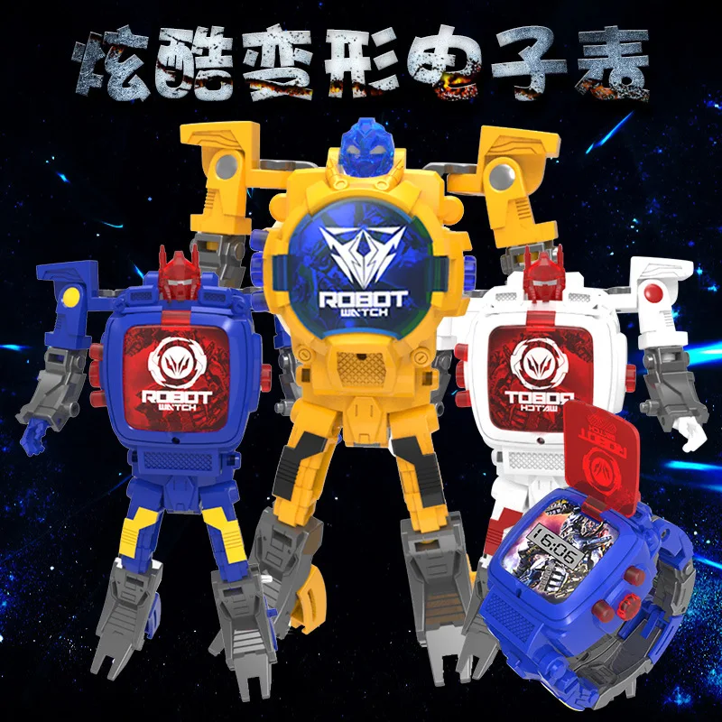Electronic Watch Deformation Robot Jingang Students Electronic Watch Manual Transformation Toy C889
Electronic Watch Deformation Robot Jingang Students Electronic Watch Manual Transformation Toy C889
