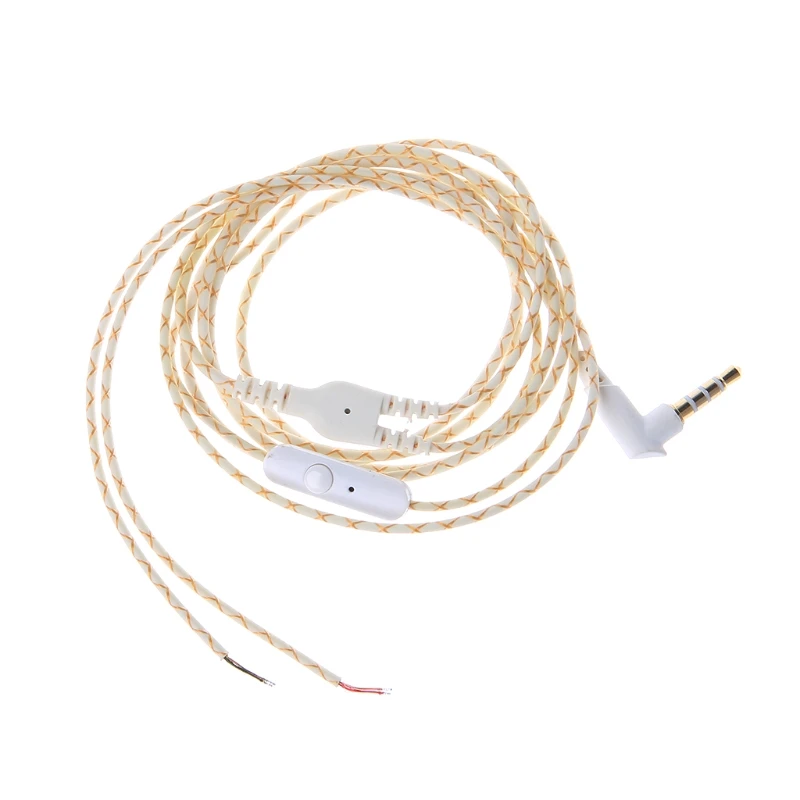 3.5mm Bended Earphone Maintenance Wire DIY Headphone Replacement Cord With Mic 634A
3.5mm Bended Earphone Maintenance Wire DIY Headphone Replacement Cord With Mic 634A