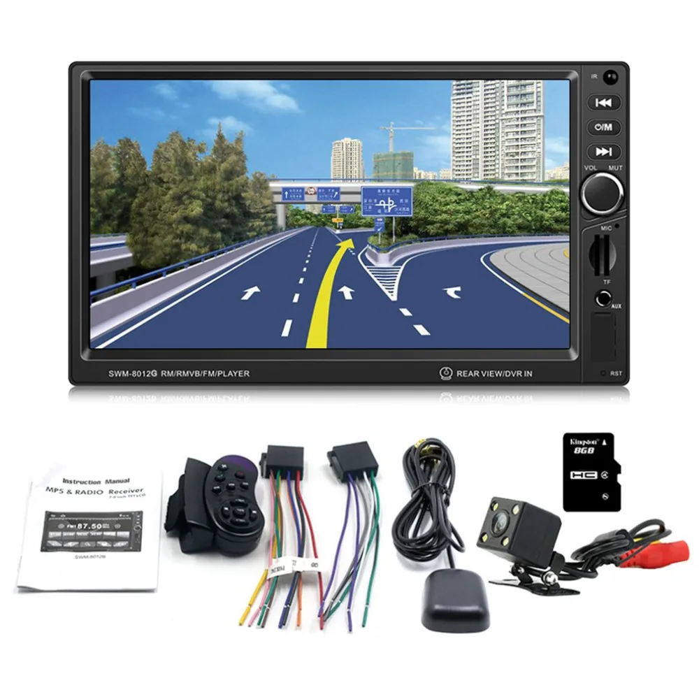 7-Inch 8012G Large Display Screen GPS Navigation Car MP4/MP5/DVD Brake Prompt Vehicle Music Player Support Bluetooth
7-Inch 8012G Large Display Screen GPS Navigation Car MP4/MP5/DVD Brake Prompt Vehicle Music Player Support Bluetooth