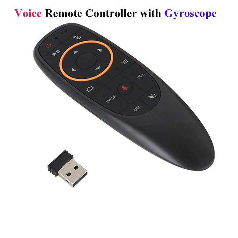 Gyroscope Voice Remote Control 2.4GHz Wireless Air Mouse with USB Receiver Remote Control for PC Android TV Box Laptop Smart TV
Gyroscope Voice Remote Control 2.4GHz Wireless Air Mouse with USB Receiver Remote Control for PC Android TV Box Laptop Smart TV