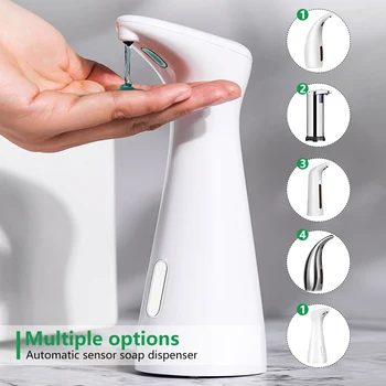 Automatic Foaming Soap Dispenser Infared Sensor Touchless Sanitizer Bathroom Adjustable Volume Dispenser Machine For Kitchen 1pc
Automatic Foaming Soap Dispenser Infared Sensor Touchless Sanitizer Bathroom Adjustable Volume Dispenser Machine For Kitchen 1pc