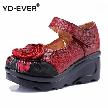 Handmade 2020 Spring Autumn Vintage Comfortable Women Wedges Genuine Leather Women's Shoes round toe Platform high heels pumps
Handmade 2020 Spring Autumn Vintage Comfortable Women Wedges Genuine Leather Women's Shoes round toe Platform high heels pumps