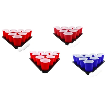 50Pcs Party Mug with 4 Balls Beer Pong Party Cups Beer Mug Stark Plastic Mug Plastic Mug with Tray
50Pcs Party Mug with 4 Balls Beer Pong Party Cups Beer Mug Stark Plastic Mug Plastic Mug with Tray