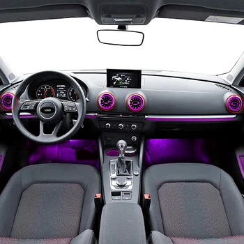 Car ambient linght for Audi A3 auto front vent lamp air outle glow illumination 32 colors neon led lighting tuning atmosphere
Car ambient linght for Audi A3 auto front vent lamp air outle glow illumination 32 colors neon led lighting tuning atmosphere