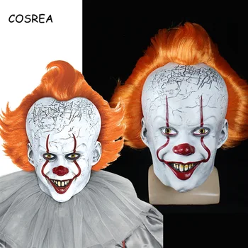 It: Chapter Two Pennywise Mask Yellow Hair Joker Cosplay Clown Costume Halloween Mask Latex Props Stephen King Scary Headgears
It: Chapter Two Pennywise Mask Yellow Hair Joker Cosplay Clown Costume Halloween Mask Latex Props Stephen King Scary Headgears