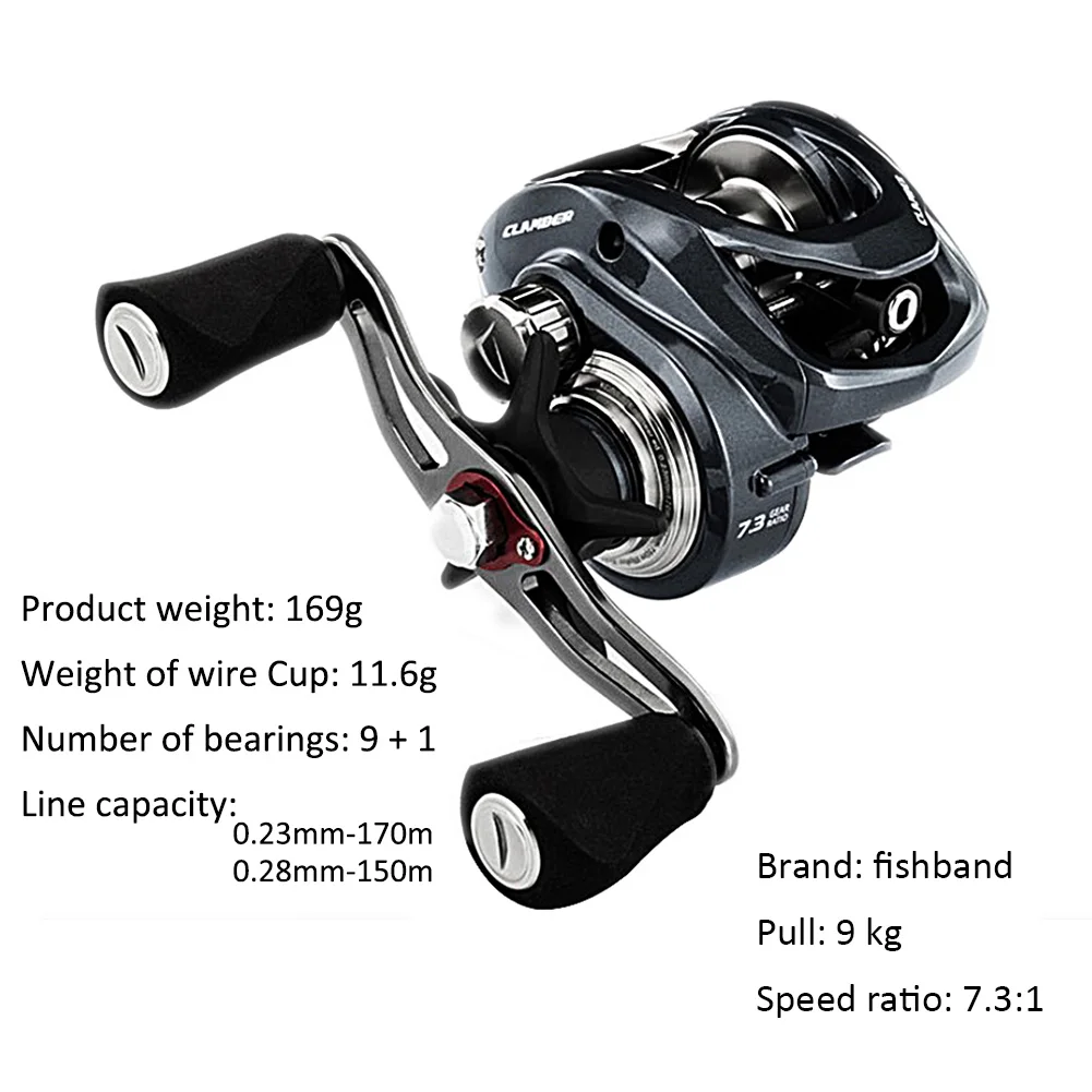 Fishing Reel CR150 7.3:1 Carp Baitcast Casting Long-range Ultra-light Metal Frame High-speed Magnetic Brake Fishing Reels
Fishing Reel CR150 7.3:1 Carp Baitcast Casting Long-range Ultra-light Metal Frame High-speed Magnetic Brake Fishing Reels