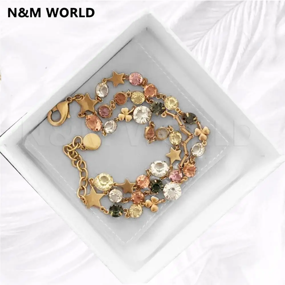 Double Colored Gems Bracelet For Women Jewelry Accessories New Simple Design Beautiful Gift 2019 Jewelry
Double Colored Gems Bracelet For Women Jewelry Accessories New Simple Design Beautiful Gift 2019 Jewelry