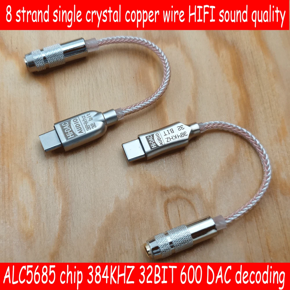 New Type C To 3.5mm Audio Cable Adapter DAC Decoder Converter Cable ALC5686 For Mate10 20 30 Pro P10 P20 40 HIFI Headphone
New Type C To 3.5mm Audio Cable Adapter DAC Decoder Converter Cable ALC5686 For Mate10 20 30 Pro P10 P20 40 HIFI Headphone