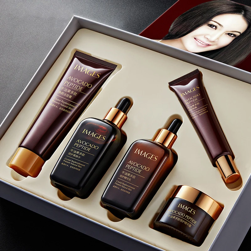 Avocado Polypeptide Skin Care Set 5PCS Face Cleanser Toner Lotion Eye Cream Moisturizing Repair Facial Brown Bottle Cosmetic Kit
Avocado Polypeptide Skin Care Set 5PCS Face Cleanser Toner Lotion Eye Cream Moisturizing Repair Facial Brown Bottle Cosmetic Kit