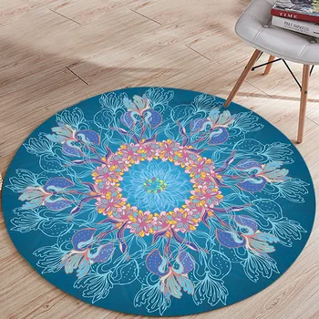 Indian Colorful Vintage Ethnic Bedroom Round Carpet Home Door Mat
Indian Colorful Vintage Ethnic Bedroom Round Carpet Home Door Mat