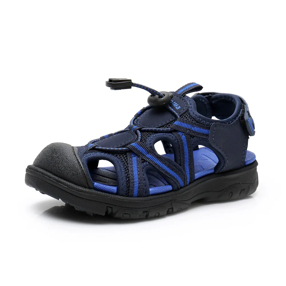 Apakowa Ankle Unisex Kids Boys Sandals Hollow Breathable Toddler Sandals Hook&Loop Sport Summer Girl Sandals Childrens Shoes