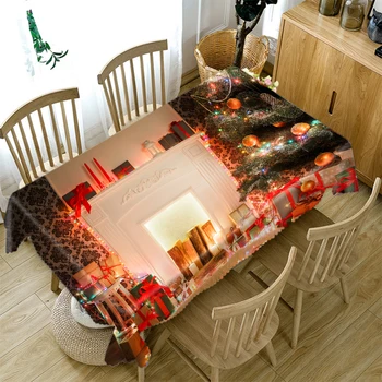 3d Christmas Tree Tablecloth Fireplace Gift and Socks Decoration Pattern Rectangular/Round Table Cloth Cover Towel
3d Christmas Tree Tablecloth Fireplace Gift and Socks Decoration Pattern Rectangular/Round Table Cloth Cover Towel