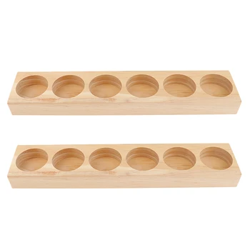 2 Pieces Retail Stores Salon Home Wood Essential Oil Displaying Storage Rack Case Organizers Hold 6pcs 15ml Bottles
2 Pieces Retail Stores Salon Home Wood Essential Oil Displaying Storage Rack Case Organizers Hold 6pcs 15ml Bottles