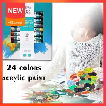 12 / 18 / 24 Color Professional Acrylic Paint Set For Painters Art Supplies Paint Art Lovers Students Painting P6L4
12 / 18 / 24 Color Professional Acrylic Paint Set For Painters Art Supplies Paint Art Lovers Students Painting P6L4