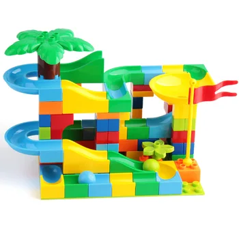 114PCS Marble Race Run Blocks Big Size Slide Building Blocks Plastic Funnel Slide Classic Assembly Bricks Toys For Children Gift
114PCS Marble Race Run Blocks Big Size Slide Building Blocks Plastic Funnel Slide Classic Assembly Bricks Toys For Children Gift
