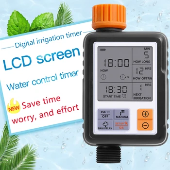 LCD Screen Electronic Automatic Water Timer Sprinkler Controller Outdoor Garden Timer Automatic Watering Device Irrigation Tools
LCD Screen Electronic Automatic Water Timer Sprinkler Controller Outdoor Garden Timer Automatic Watering Device Irrigation Tools