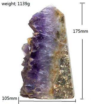 natural amethyst quartz crystal wand point Home furnishing decoration stone and crystal Crystal rod column
natural amethyst quartz crystal wand point Home furnishing decoration stone and crystal Crystal rod column