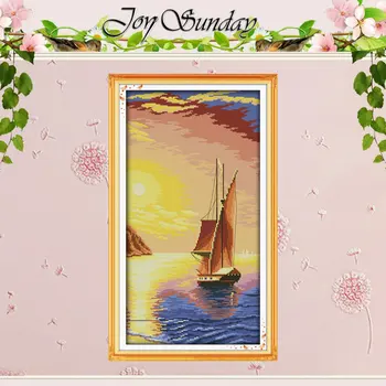 Twilight Sail Patterns Counted Cross Stitch 11CT 14CT Cross Stitch Set Wholesale Scenery Cross-stitch Kit Embroidery Needlework
Twilight Sail Patterns Counted Cross Stitch 11CT 14CT Cross Stitch Set Wholesale Scenery Cross-stitch Kit Embroidery Needlework