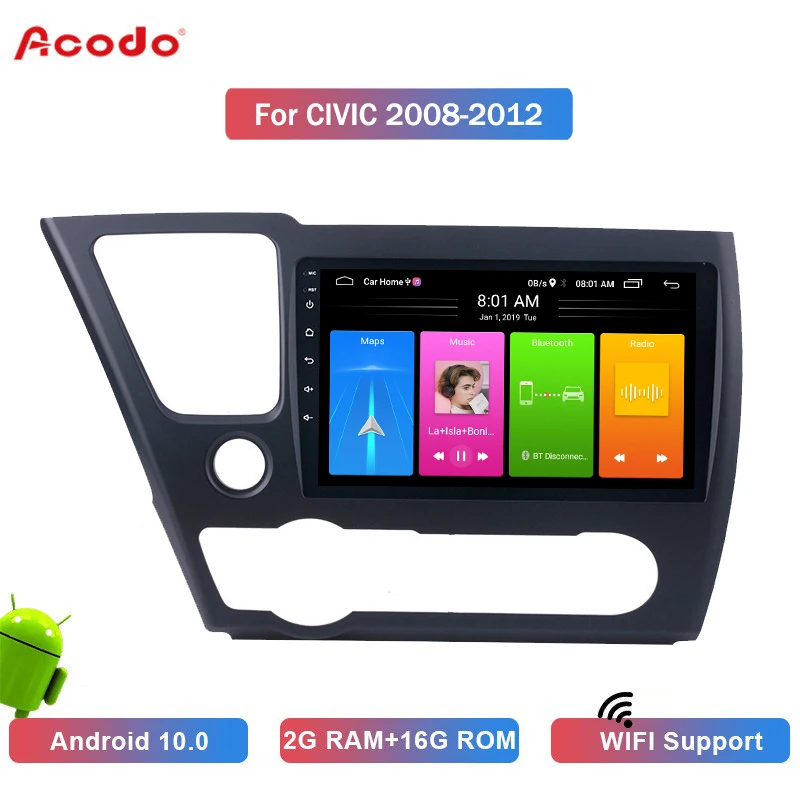 ACODO 2+16G Android 10.1 Car Radio Multimedia Player For Honda Civic 2008-2012 Navigation GPS 2 din
ACODO 2+16G Android 10.1 Car Radio Multimedia Player For Honda Civic 2008-2012 Navigation GPS 2 din