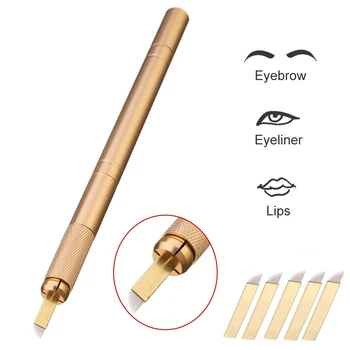 Profession Manual Pen Blade Needles Permanent Makeup Tattoo Pen Eyebrow Lip Eye for 3D Microblading Pen+5pcs Needle
Profession Manual Pen Blade Needles Permanent Makeup Tattoo Pen Eyebrow Lip Eye for 3D Microblading Pen+5pcs Needle
