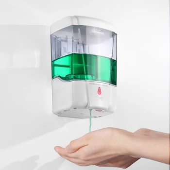 700ML Wall-Mounted Automatic IR Public Hands Sanitizer Shampoo Dispenser IR Sensor Touch-free Kitchen Bathroom Soap Lotion Pump
700ML Wall-Mounted Automatic IR Public Hands Sanitizer Shampoo Dispenser IR Sensor Touch-free Kitchen Bathroom Soap Lotion Pump