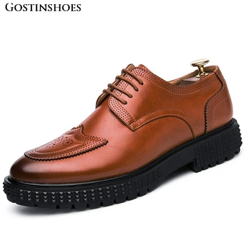 Retro Fashion Men Shoes Brogue Chaussure HommeBusiness Casual Zapatos De Hombre Men Buty Meskie
Retro Fashion Men Shoes Brogue Chaussure HommeBusiness Casual Zapatos De Hombre Men Buty Meskie