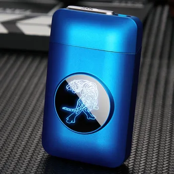 LED display USB charging Windproof flameless Electronic lighter New USB recharge lighter and cigarette box case Creative Gifts
LED display USB charging Windproof flameless Electronic lighter New USB recharge lighter and cigarette box case Creative Gifts