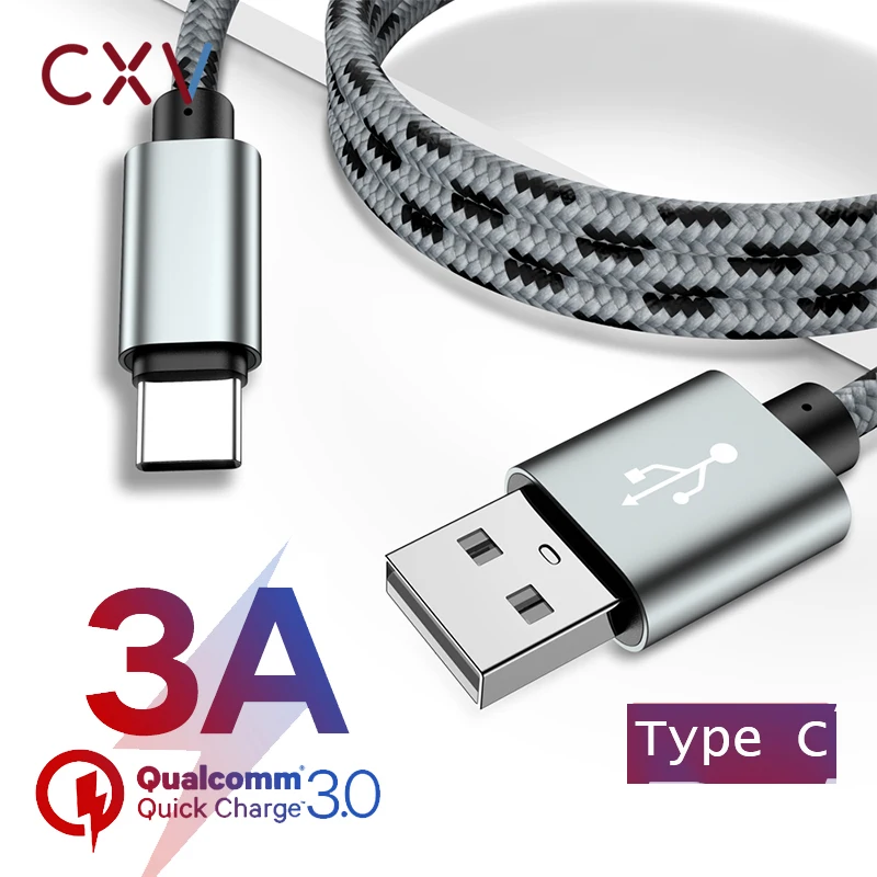 CXV USB Type C Cable for Xiaomi mi9 Huawei P20 USB C Cable for Samsung S10 Fast Charging Mobile Phone Data Cord Wire USBC Cables
CXV USB Type C Cable for Xiaomi mi9 Huawei P20 USB C Cable for Samsung S10 Fast Charging Mobile Phone Data Cord Wire USBC Cables