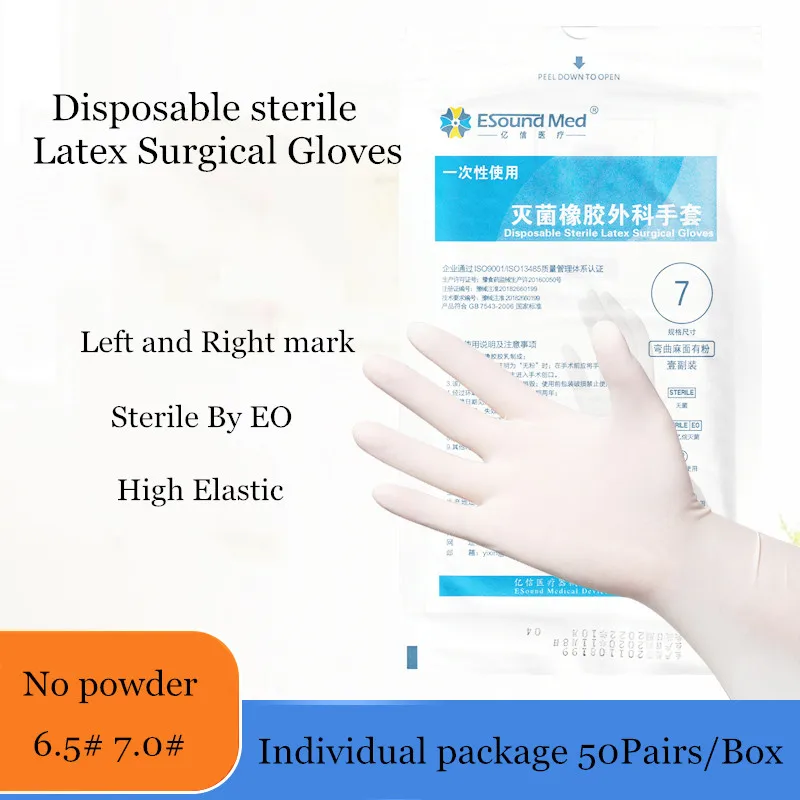 10/20/100Pcs Disposable Sterile Latex Surgical Gloves Waterproof Powder Free For Household Kitchen Laboratory Cleaning Gloves
10/20/100Pcs Disposable Sterile Latex Surgical Gloves Waterproof Powder Free For Household Kitchen Laboratory Cleaning Gloves