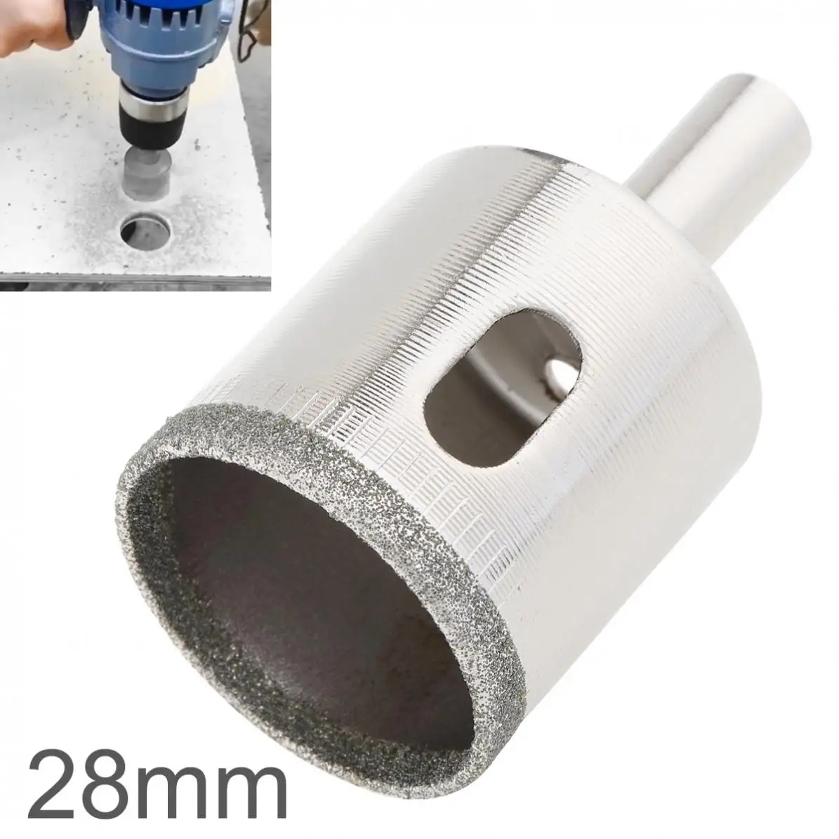 Hole Saw 28mm Drill Bit Diamond Coated Core Hole Saw Drill Bit Kit Tools Glass Drill Hole Opener for Tiles Glass Ceramic
Hole Saw 28mm Drill Bit Diamond Coated Core Hole Saw Drill Bit Kit Tools Glass Drill Hole Opener for Tiles Glass Ceramic