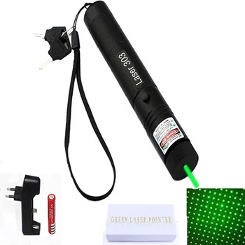 Green Laser 303 High Power Laser Pointer 532nm Pointer Pen Adjustable Burning Green Lazer Match Box with Rechargeable Battery
Green Laser 303 High Power Laser Pointer 532nm Pointer Pen Adjustable Burning Green Lazer Match Box with Rechargeable Battery