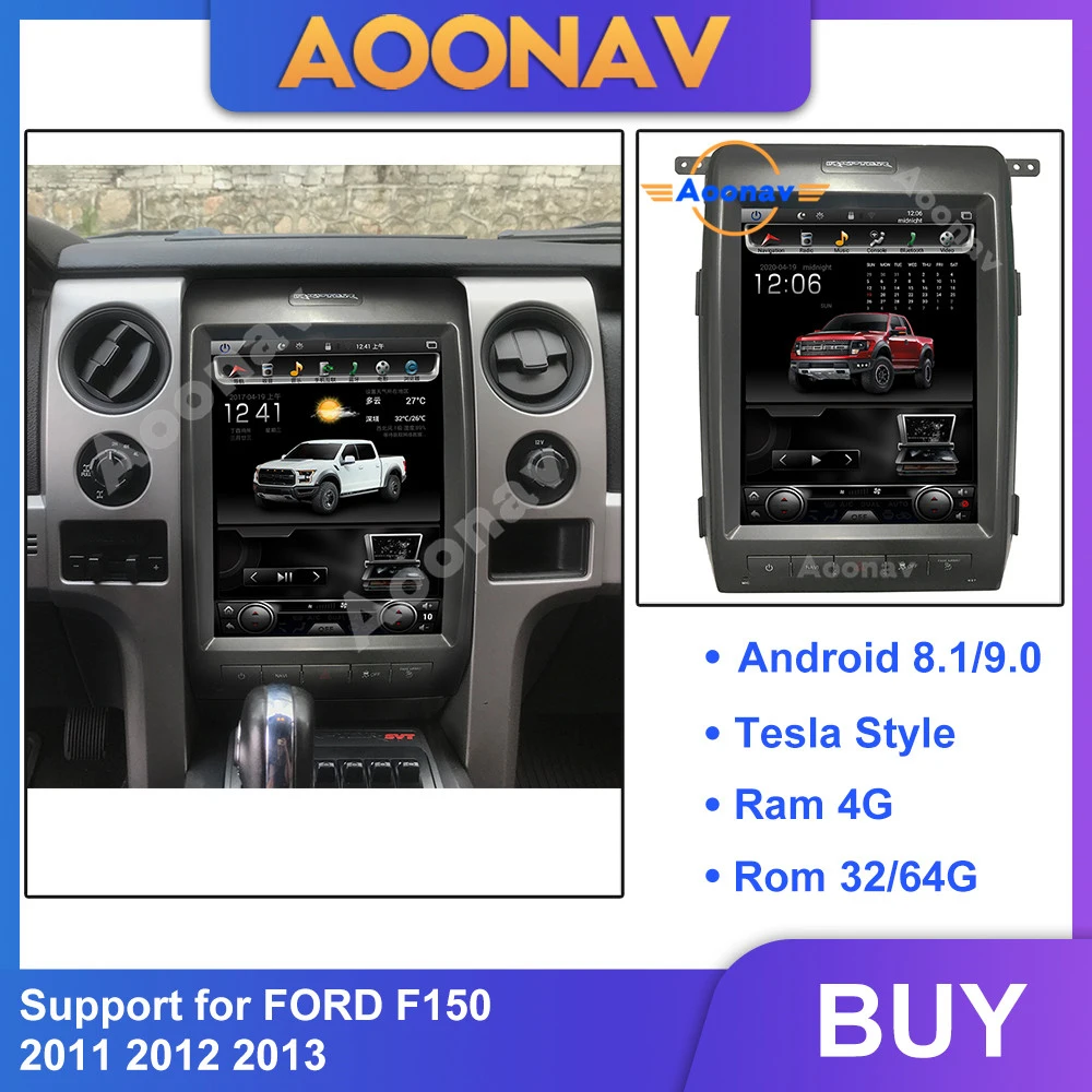 2din android автомобильный радиоприемник мультимедийный плеер для FORD F150 2011-2013
