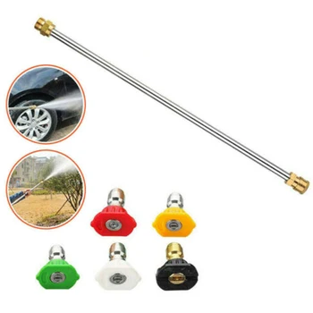 1*Washer Wand + 5*Nozzle Tips 4000PSI High Pressure Car Power Washer Sprayer Wand Lance Nozzle Tips Kit
1*Washer Wand + 5*Nozzle Tips 4000PSI High Pressure Car Power Washer Sprayer Wand Lance Nozzle Tips Kit